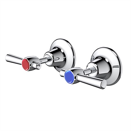 Caroma Caravelle Classic Lever Wall Tap Set
