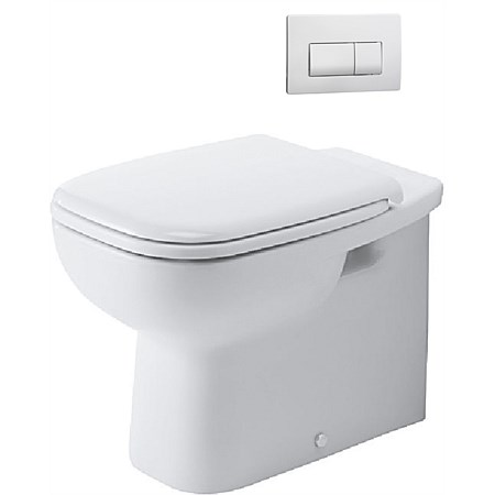 Duravit D-Code Floor Mounted Toilet Suite with Standard Seat