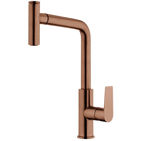 Voda Olympia High Rise Pull-Out Sink Mixer Cold Start Brushed Copper