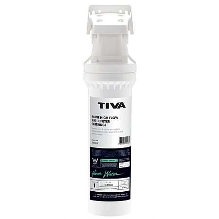 TIVA Inline Undersink High-Flow Water Filter System 37,500 litre capacity