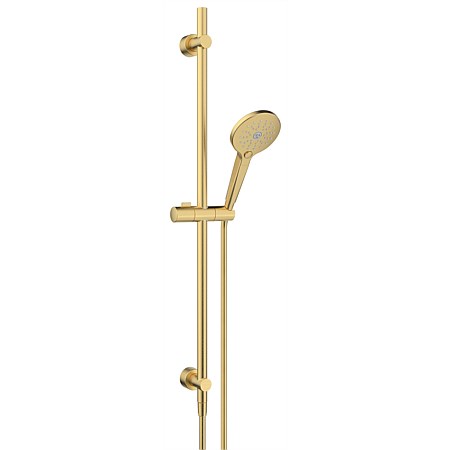 Nikles Slide Shower with Integrated Elbow Brushed Brass
