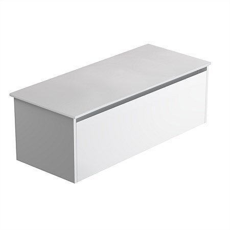 LeVivi Cibolo Prima 1 drawer 1200mm Wall-Hung Vanity White