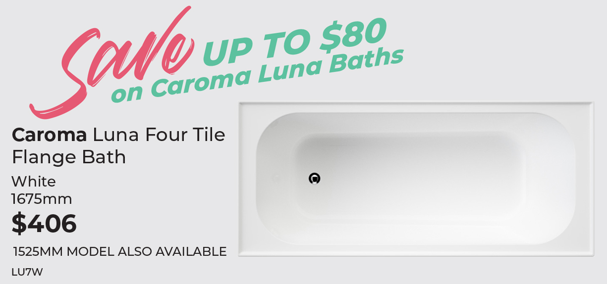 Caroma Luna Four Tile Flange Bath