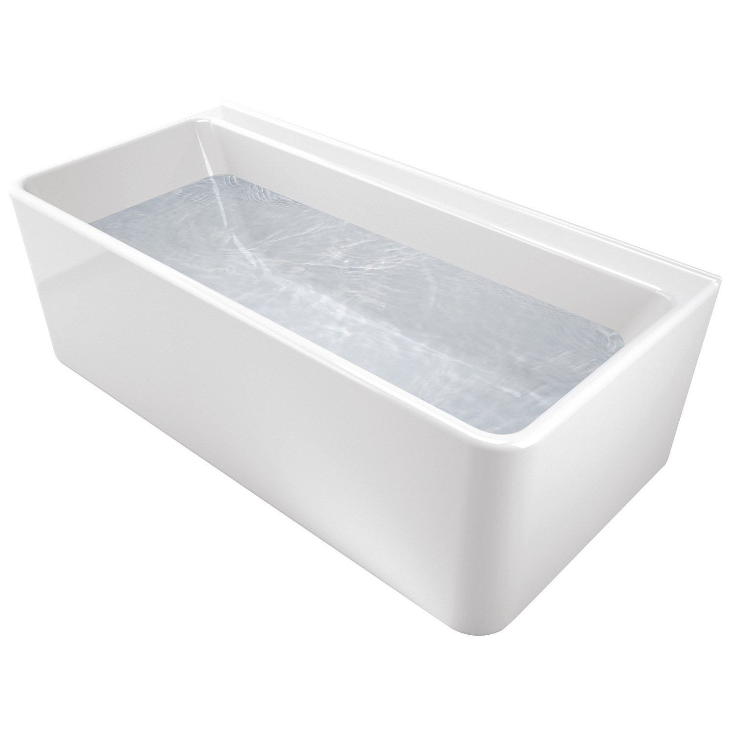 Freestanding Caroma Cube 1600mm BackToWall Bath