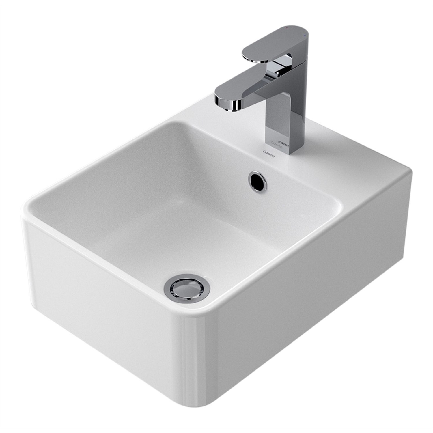 Basins Plumbing World Caroma Cube 320mm Wall Basin