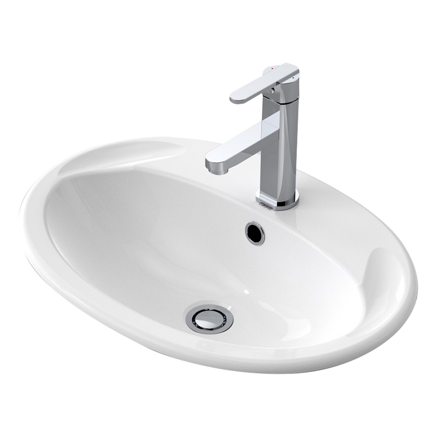  Basins  Plumbing World Caroma Centro 565mm Vanity Basin