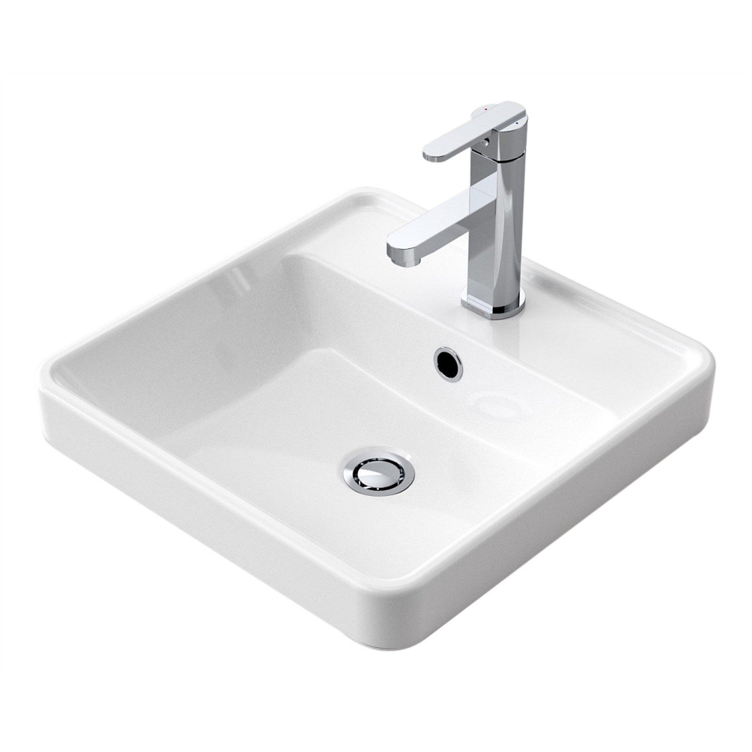  Basins  Plumbing World Caroma Carboni 415mm Inset Basin