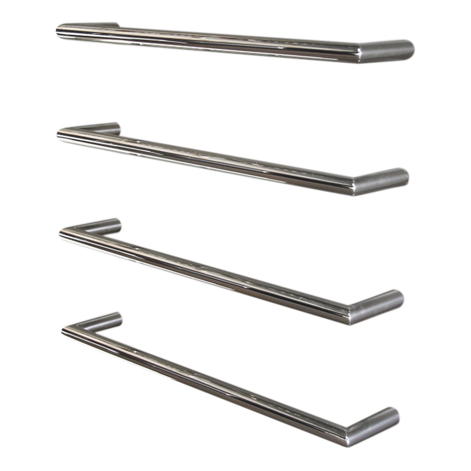 Heated Towel Rails Tranquillity Single Bar 600mm Round Heated Towel Warmer