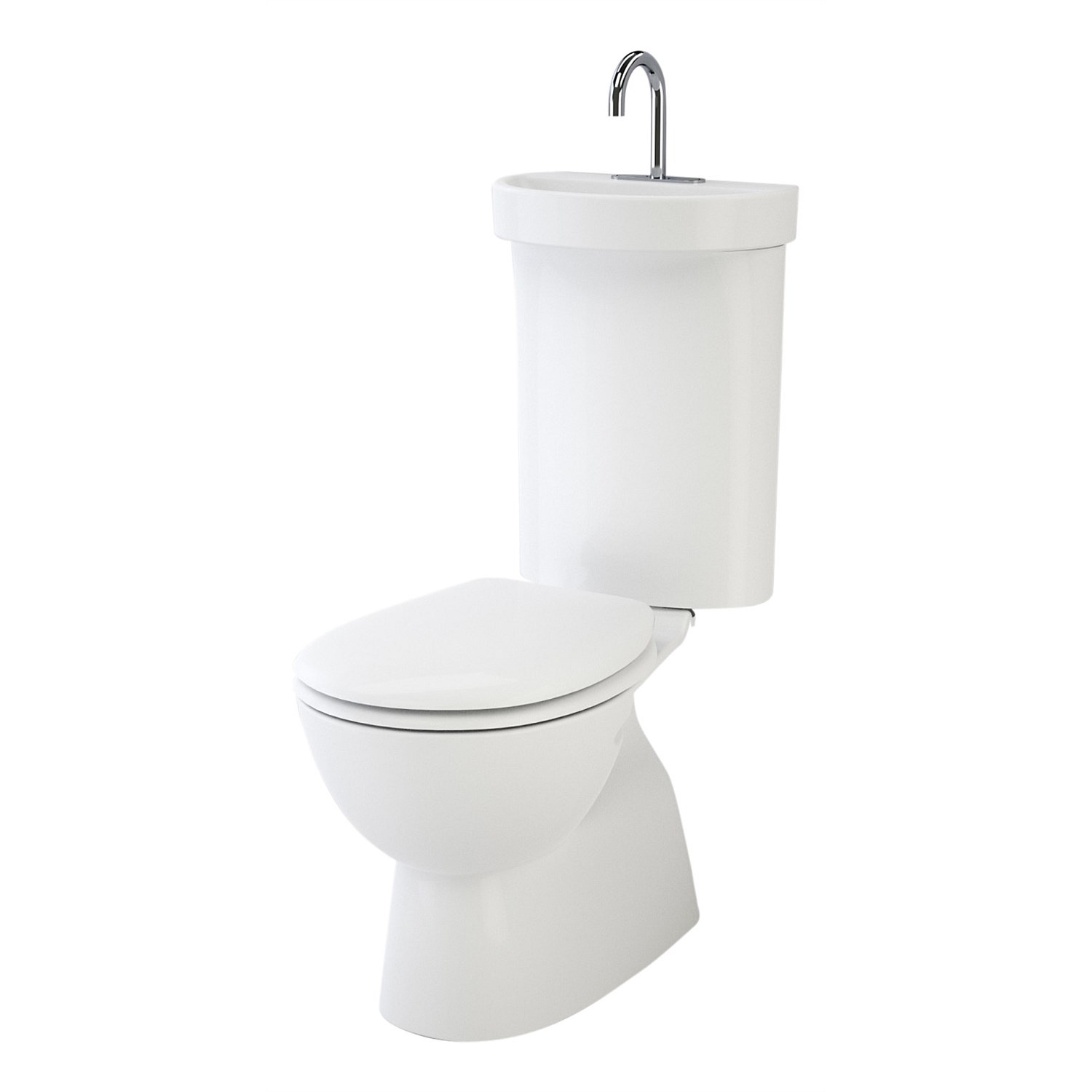 Plumbing World Caroma Profile 5 Integrated Hand Basin Toilet Suite