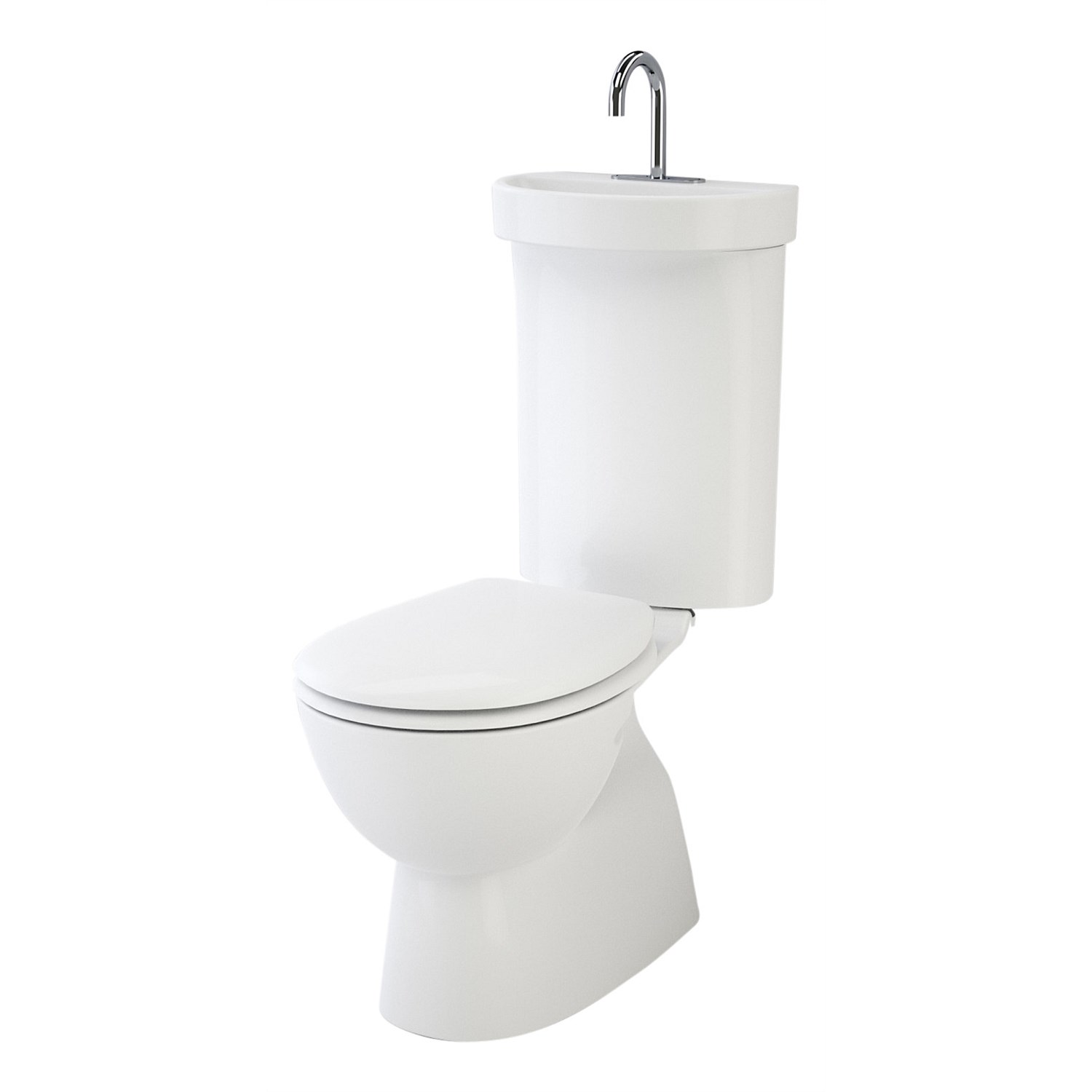 Caroma Profile 5 Integrated Hand Basin Toilet Suite