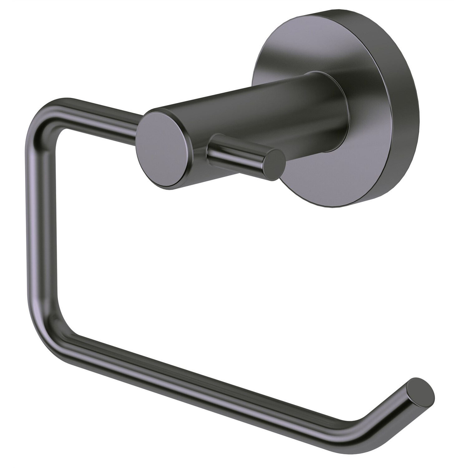 Plumbing World LeVivi Aspen Toilet Roll Holder Gunmetal