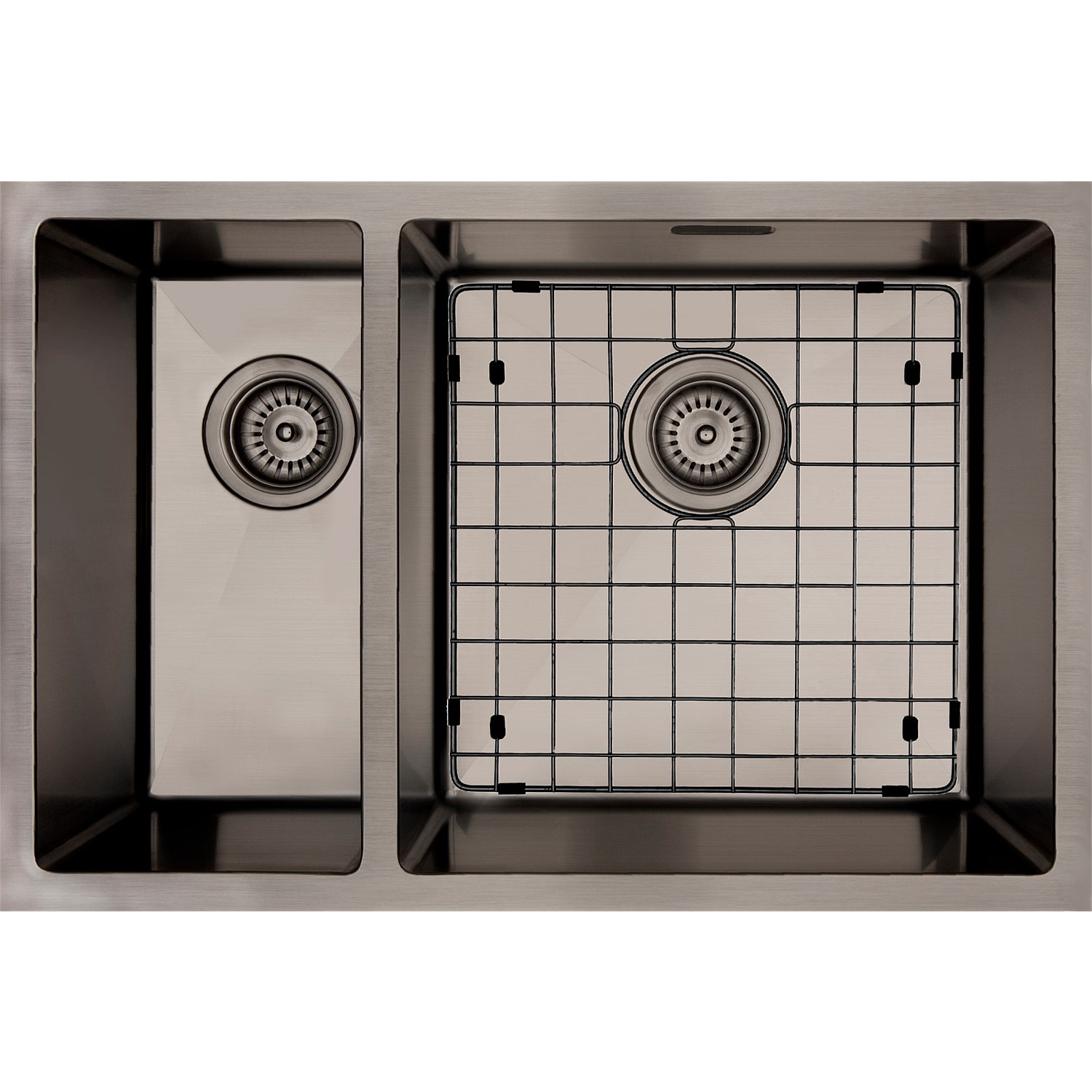 Sink Units - Mercer Aurora Bowl & 1/2 LH Sink Insert Gunmetal