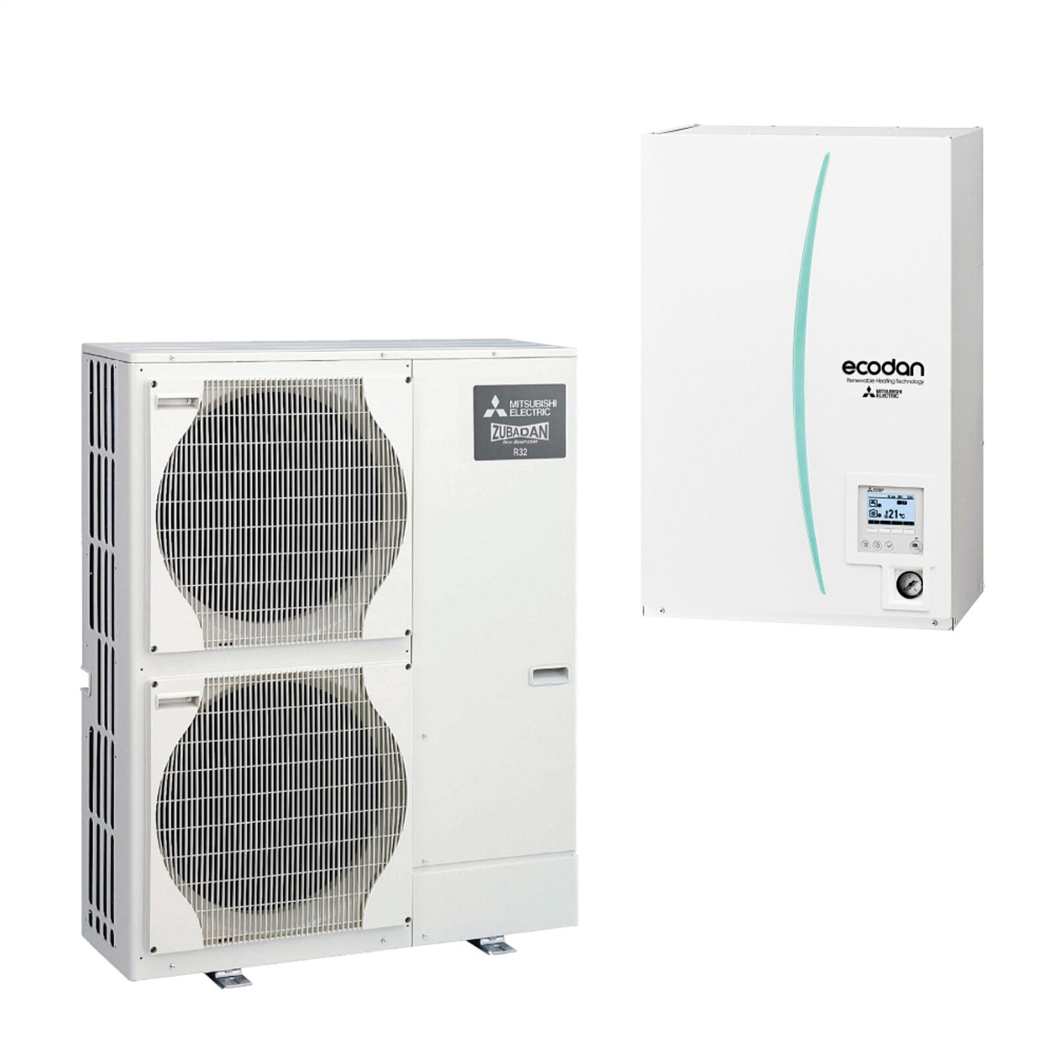 Central Heating - Mitsubishi Electric Ecodan 14.0kW Three Phase Hot Water Heat  Pump + Hydrobox