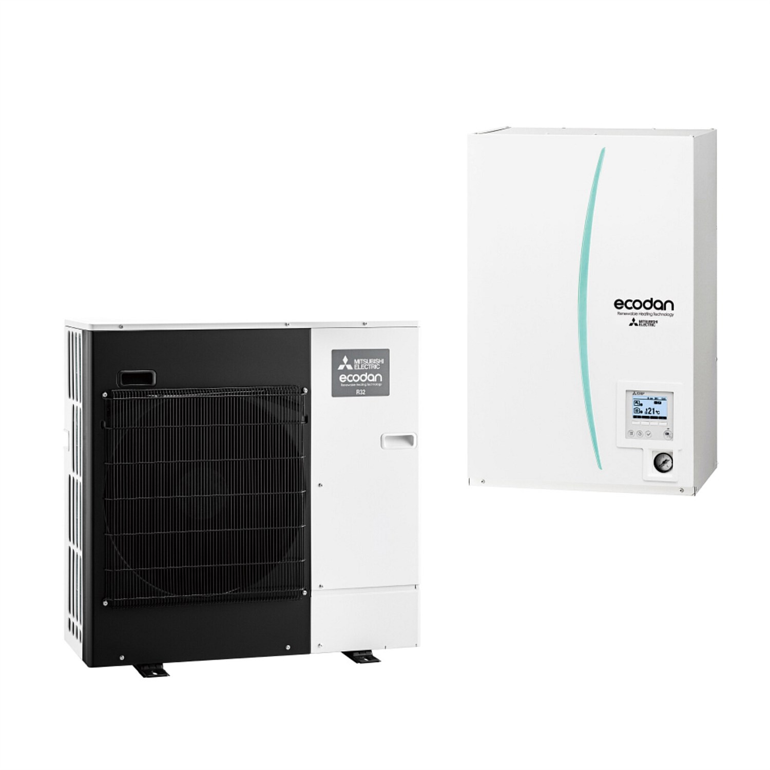 Central Heating - Mitsubishi Electric Ecodan 5.0kW Hot Water Heat Pump +  200L Cylinder