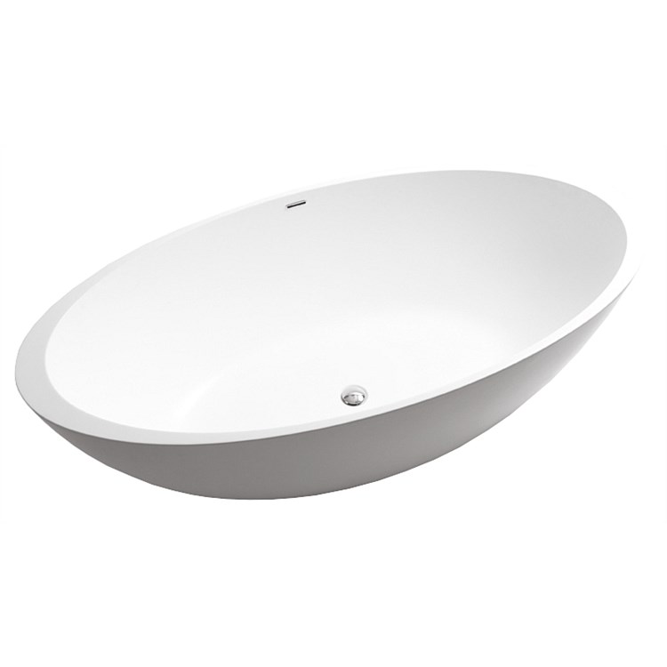Marblo Mojo 1650mm Oval Solid Surface Bath