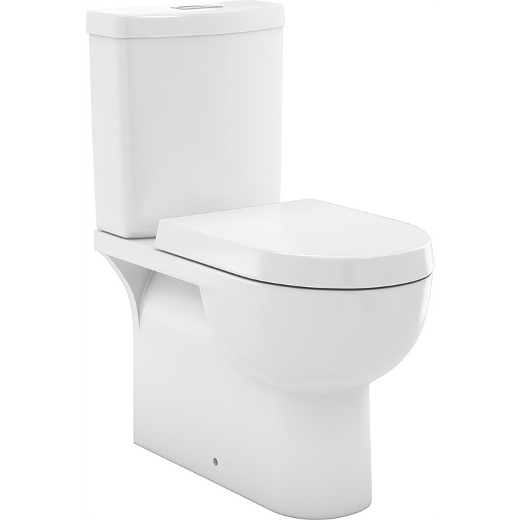 LeVivi Brooklyn S or P Trap Back-To-Wall Toilet Suite White