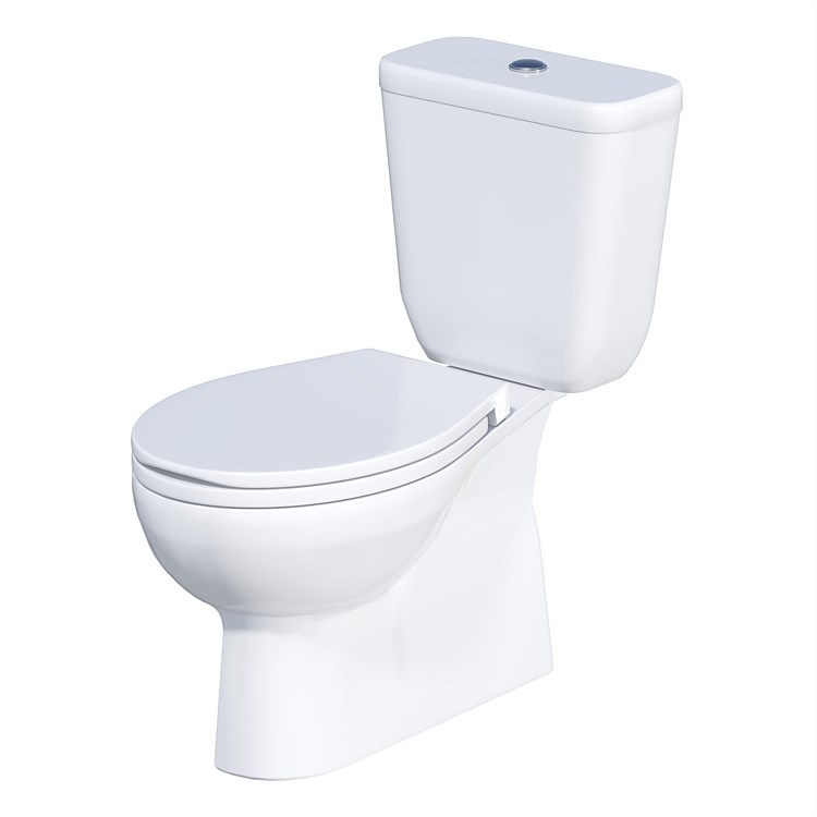 LeVivi Utah S-Trap Close-Coupled Toilet Suite White LeVivi Utah S-Trap Close-Coupled Toilet Suite White