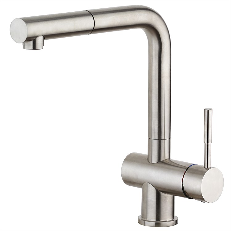 Paini Cox Sink Mixer with Pull-Out Spout Stainless Steel