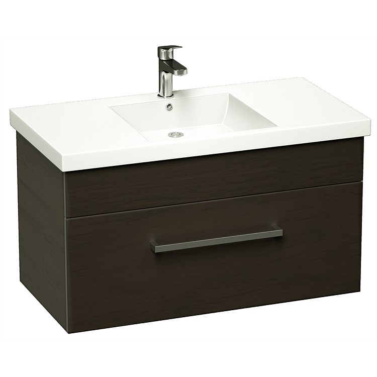 LeVivi York Neo 900mm Wall-Hung Vanity Charred Oak LeVivi York Neo 900mm Wall-Hung Vanity Charred Oak