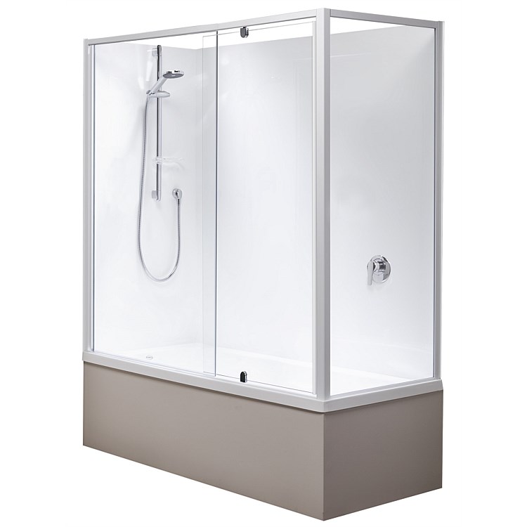 Clearlite Matisse 1655mm 2 Sided Over Bath Shower with Complete Door Set