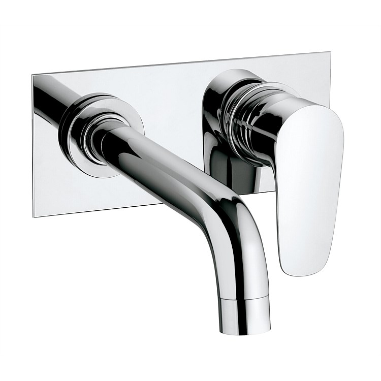 Paini Parallel Wall Mounted Basin Mixer with backing plate
