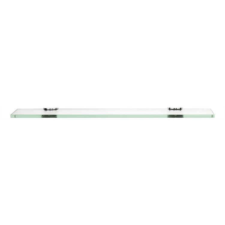Tranquillity Toughened 450mm Glass Shelf Round Brackets Tranquillity Toughened 450mm Glass Shelf Round Brackets