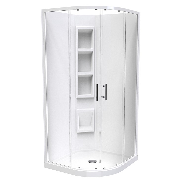 Clearlite Cezanne 1000mm Round Shower Enclosure Clearlite Cezanne 1000mm Round Shower Enclosure