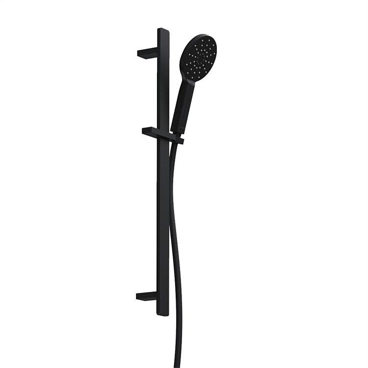 Progetto Venice Round Slide Shower Matt Black