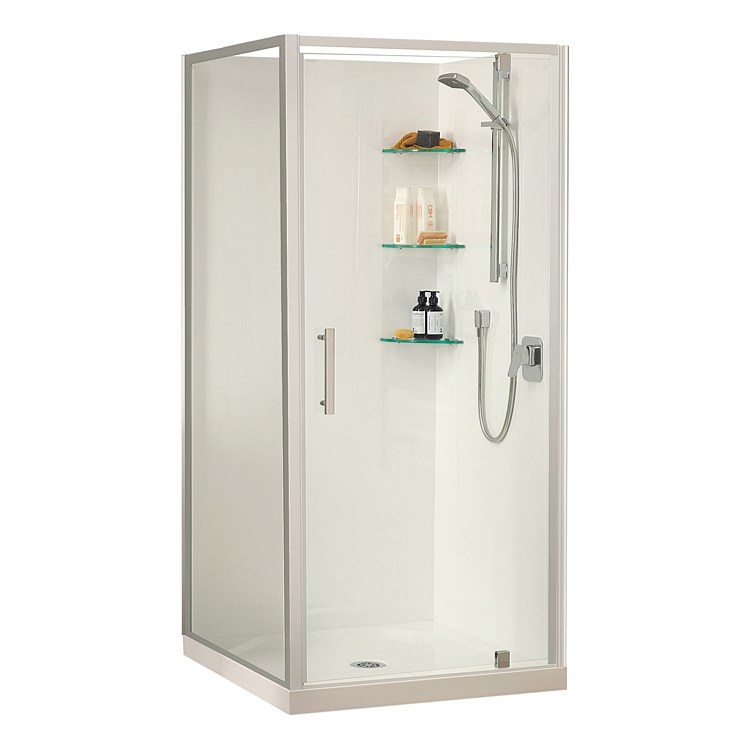 Clearlite Millennium 1000mm 2 Sided Square Shower Enclosure