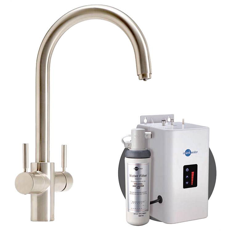 InSinkErator Juno Multi Tap System Brushed Steel