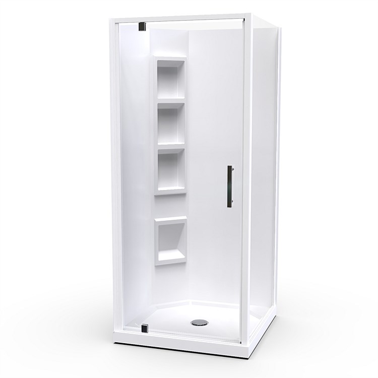 Clearlite Millennium 900mm 2 Sided Square Shower Enclosure