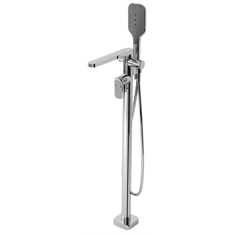 Toto Alicante Floor Standing Bath Filler with Hand Shower