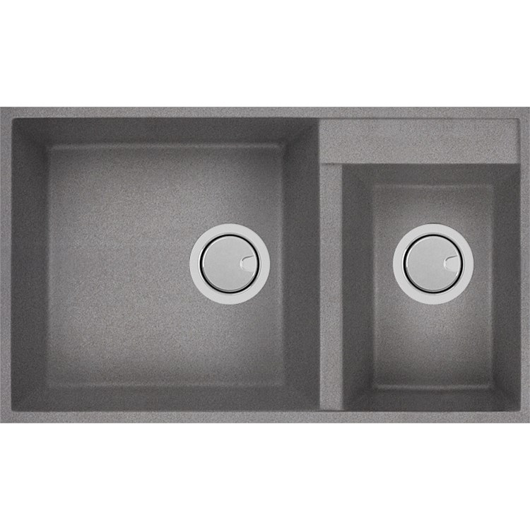 Mercer Duro Granite Pistoia Bowl & 3/4 Sink Insert Concrete