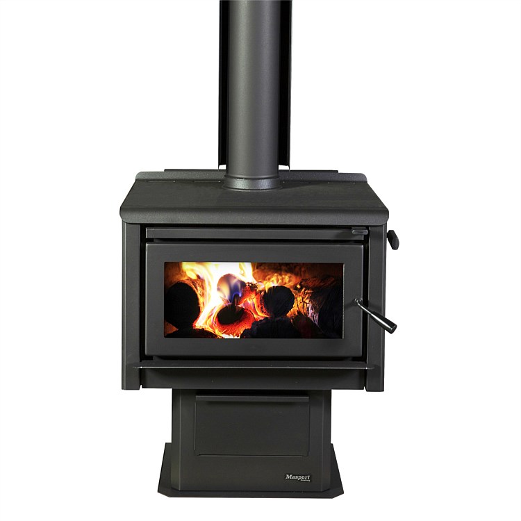 Masport Rakaia (ULEB) Wood Fire with Pedestal including 4.2m standard flue kit