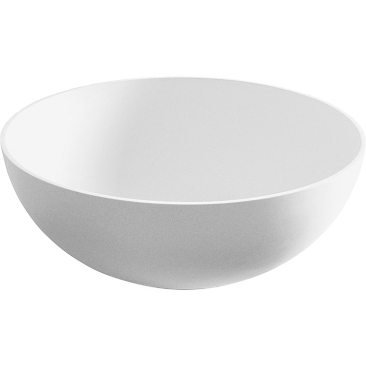 LeVivi Capri Round Solid Surface Basin White