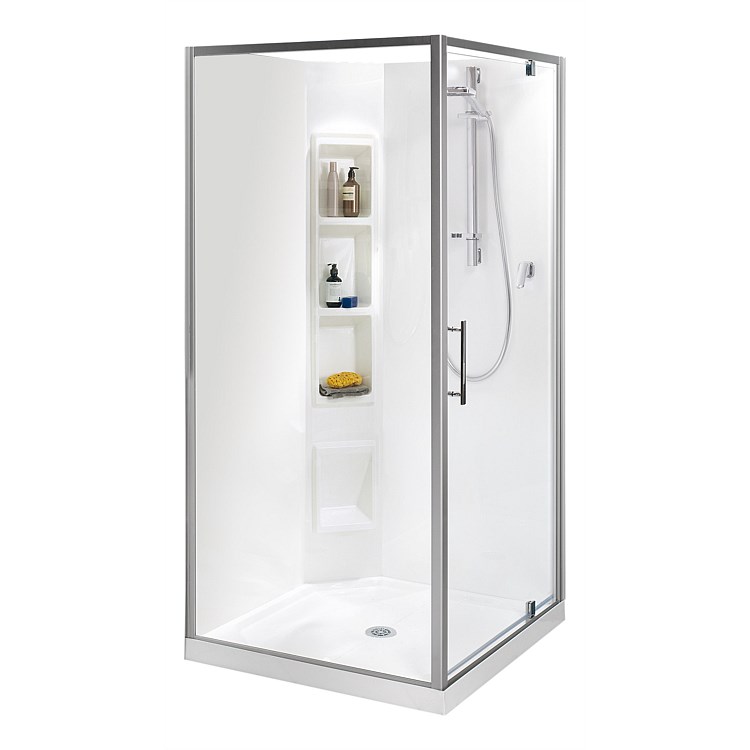 Clearlite Millennium 900mm 2 Sided Square Shower Enclosure