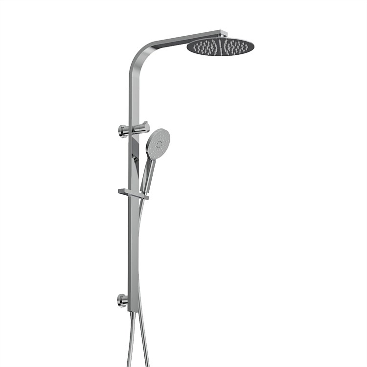 Plumbline Venice Round Shower System Chrome