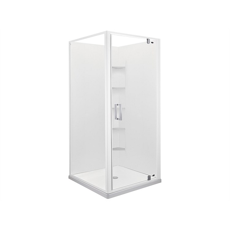 Englefield Azure II 1000mm Square Corner Contour Shower EnclosureWhite