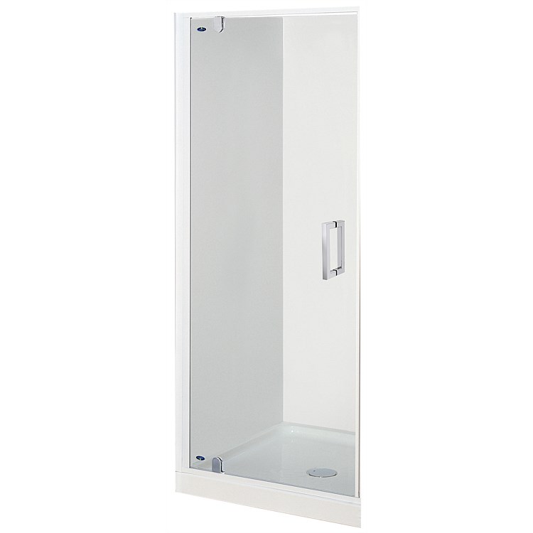 Englefield Azure II 900mm 3 Sided Shower Enclosure White Joinery