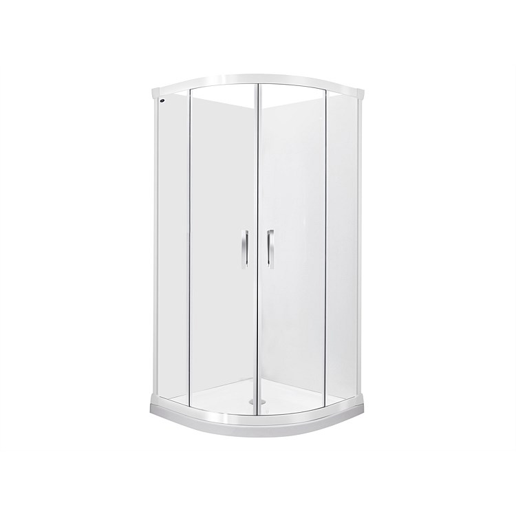 Englefield Azure II 900mm 2 Sided Round Shower Enclosure Flat Wall