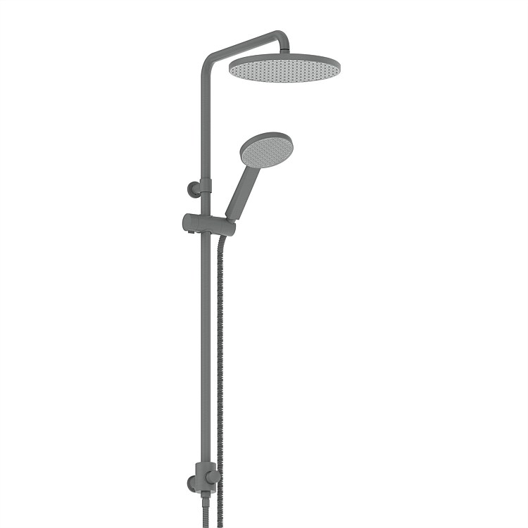 Greens Glide RainBoost® Twin Rail Shower Gunmetal