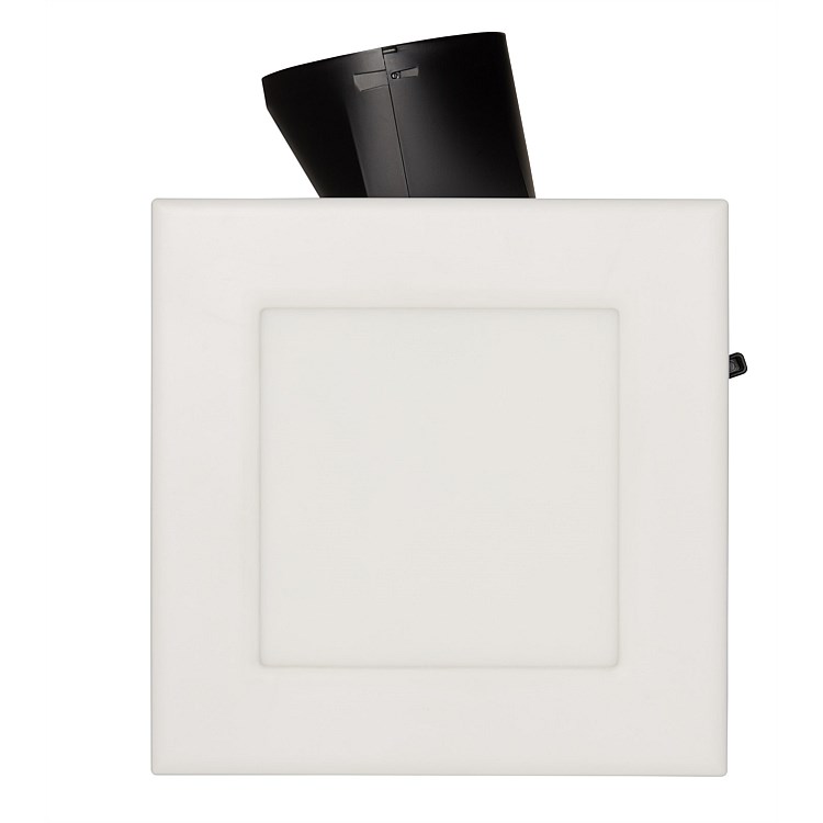 Martec Flow Square 300mm Exhaust Fan & Light White