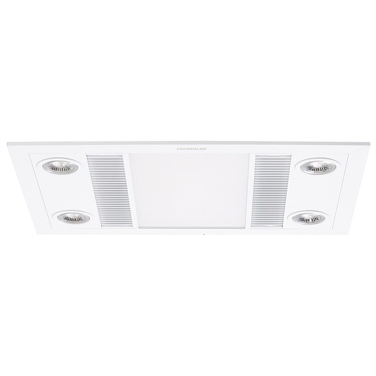 Martec Linear 1000w 3 in 1 Bathroom Heater, Fan & Light White
