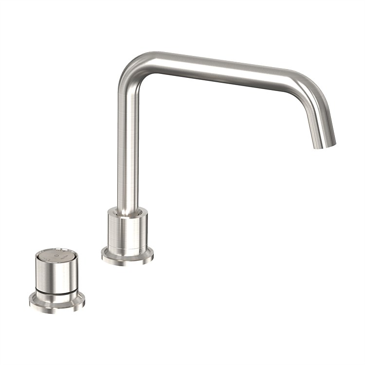 Felton Tate Digital Deck Mounted Mixer Brushed Nickel