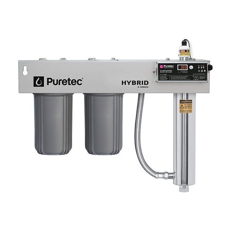 Puretec Hybrid R3 Whole House Dual Stage Filtration Plus UV with Reversible Bracket 75 Lpm