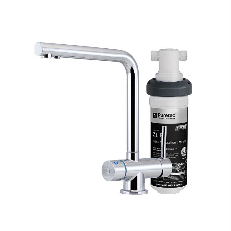 Puretec Tripla T6 Faucet with Quick-Twist Filter 23,000L