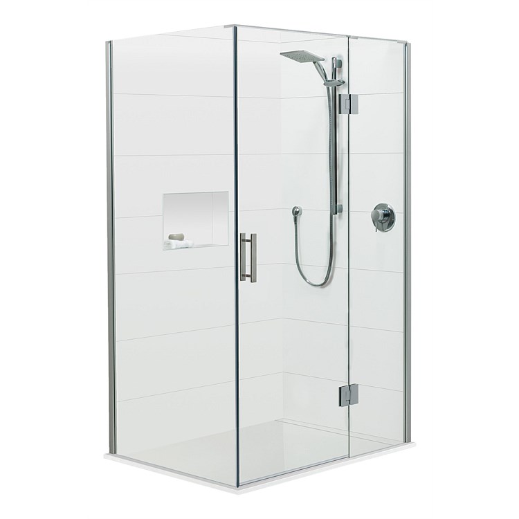 Brenner 1400mm RH 2 Wall Prefinished Base Shower Package