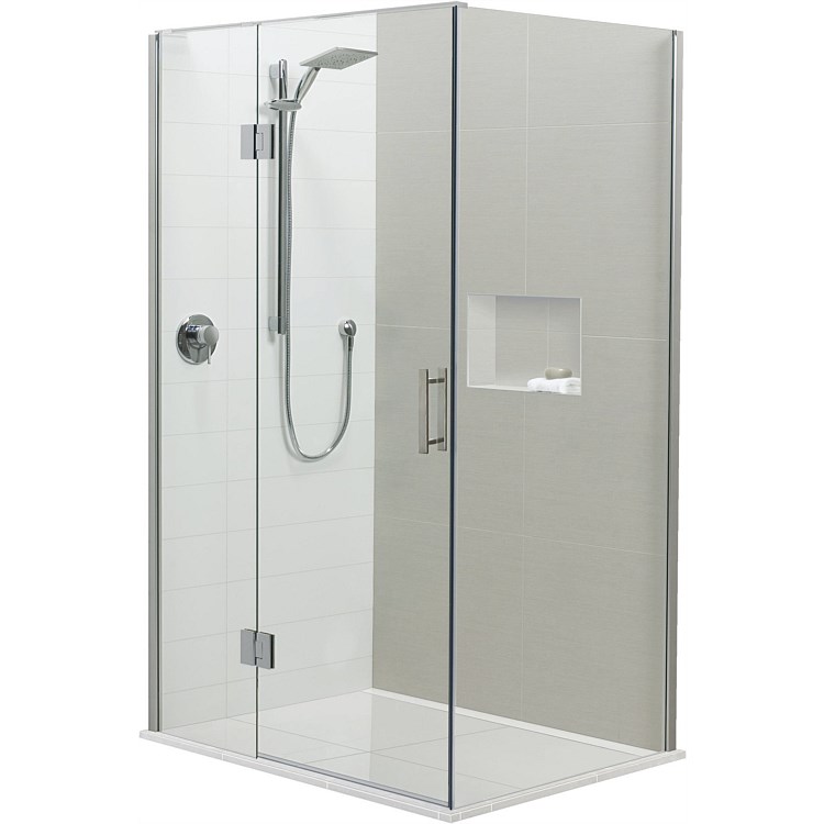 Brenner 1400mm 2 Wall RH Prefinished Base Shower Package