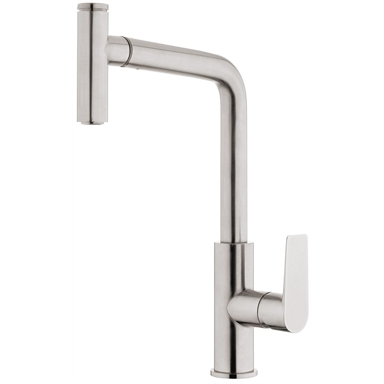 Voda Olympia High Rise Pull-Out Sink Mixer Brushed Nickel