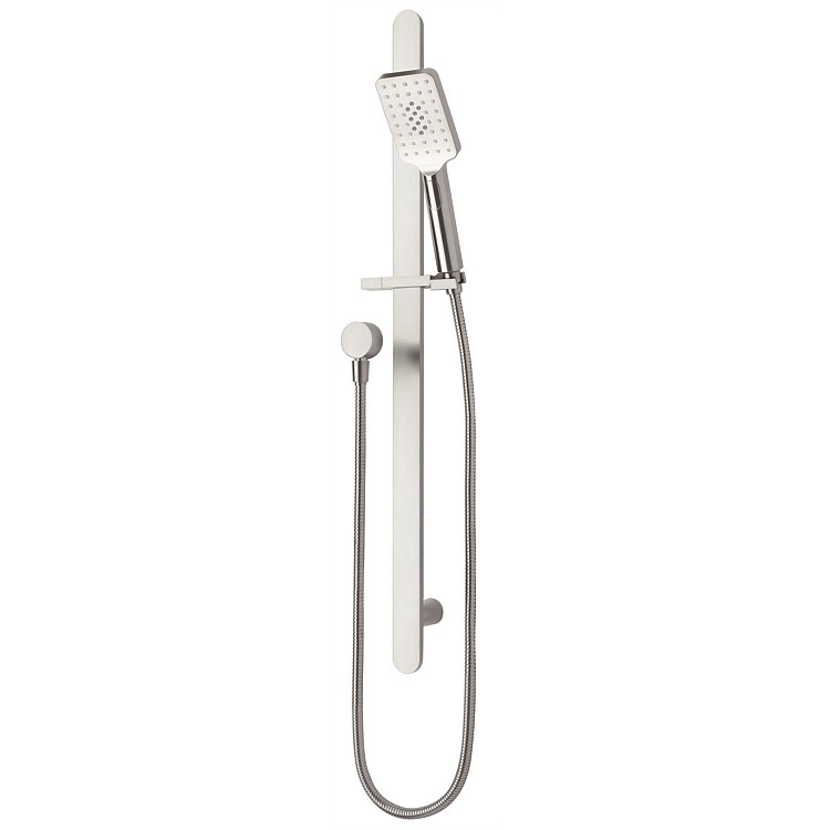 Voda Olympia Square 3 Function Slide Shower Brushed Nickel